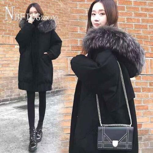 2020 Plus Size Korean Thick Women Parkas Long Style Casual Preppy Female Overcoat