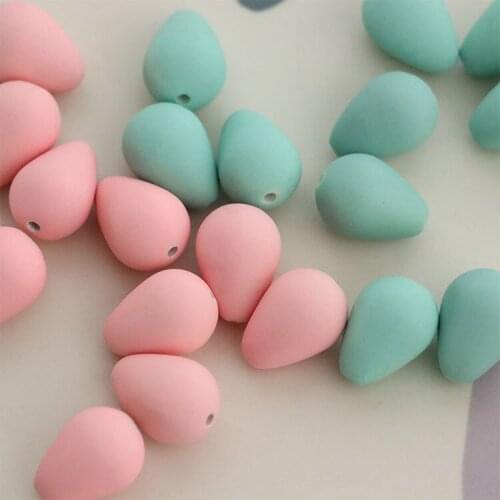 20 PCS 11x16mm Fashion Acrylic Water Droplets Beads DIY Necklace Earrings Accessories For Jewelry Making