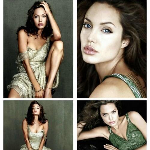 250GSM Paper Card Moive NEW 2021 The Eternals Angelina Jolie Sex Red Lip Hot Body Nude Art Sexy Queen Girl Women DIY Painted