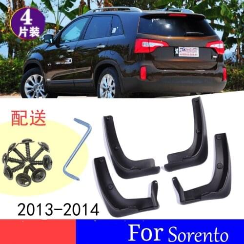 Auto Mudguard For Kia Sorento Mudguard Anti-splash Body Protection High-quality Mudguard 2013-2014Car Accessories 4 pieces