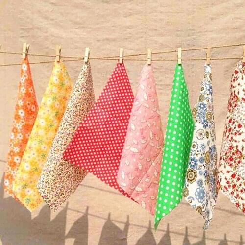 40%HOT30Pcs 10x10cm Patchwork DIY Crafts Floral Pattern Sewing Cotton Fabric Cloth