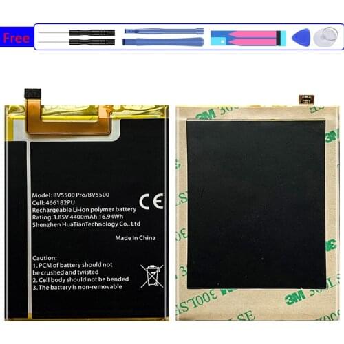 BV5500 Battery 4400mAh For Blackview BV5500 Plus BV5500 Pro BV5500Plus BV5500Pro Mobile Phone Bateria