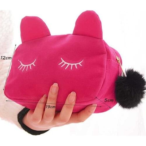 Cute Cat Pencil Case Kawaii back to School Supplies Canvas Pencil box for Girls Pencil Bag Pencilcase Stationery Gift estuche