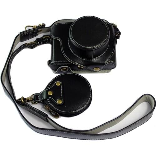 Real Genuine Leather Case Camera Bag For leica D-LUX7 D7 D-LUX TYP109 Protective cover shell With Battery Opening