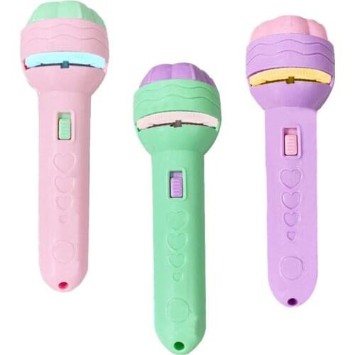 Baby Sleeping Story Flashlight Projector Lamp Toys For Kids Side Projector Torch Kids Educational Projection Flashlight Toy