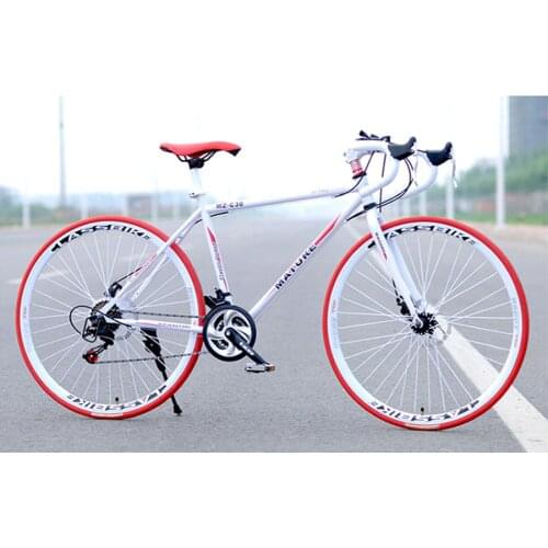 Road Bike Aluminum Alloy Adult 21/27 Speed Dual Disc Brake Bicycle