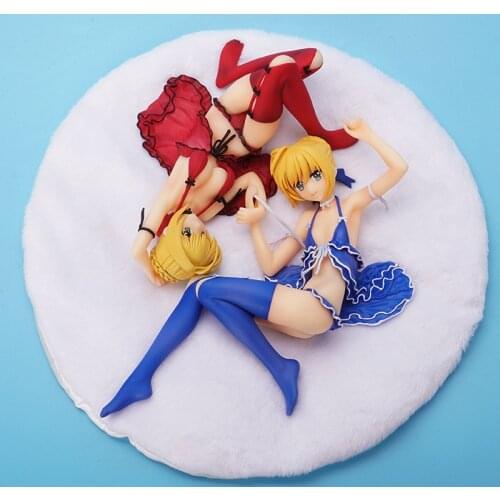 2pcs/Lot Fate/Extella Nero Claudius Altria Pendragon PVC Action Figure Anime Fate Saber 1/7 Scale PVC Anime Figures Model Toys