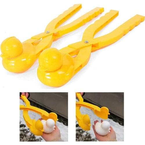 Cartoon Duck Snowball Maker Clip Kids Winter Outdoor Sports Snow Sand Mold Fight Outdoor Sport Tool Toy Snow Sand Mold Tool #ED