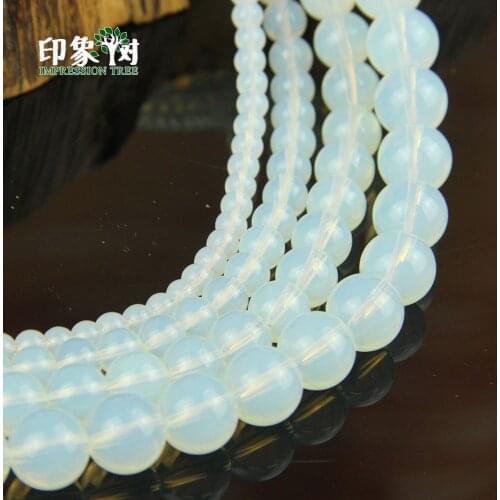 Pick Size 4/6/8/10/12mm Crystal Opal Round Glass Bead Loose Spacer Beads For Necklace Bracelet Handmade DIY Jewelry Makings 2960