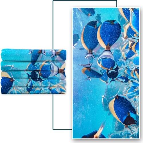 Microfine Spot Microfiber Adult Swimming Bath Towel Can Be Customized With Logo