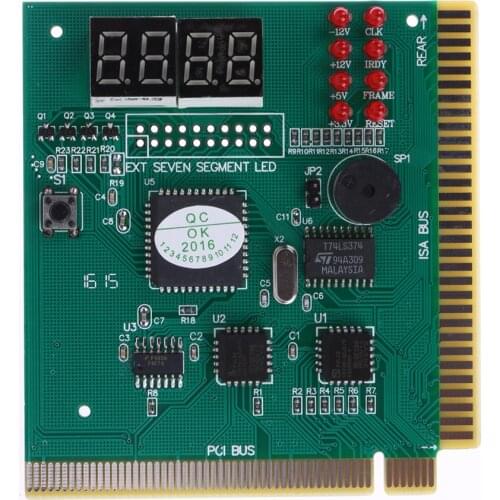 Mini 4-Digit LCD Display PC Analyzer Diagnostic Post Card CPU Motherboard Tester With LED Indicator For ISA PCI Bus Main Board