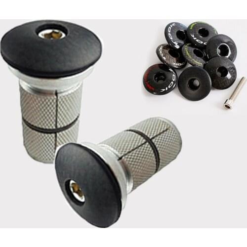 MTB Bicycle Front Fork Headset Stem Top Cap 28.6mm 1-1/8" Steerer Expand Headset Bolt bike Headset Cover Screw Accessories