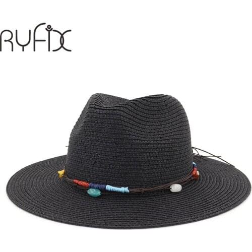 Top hat for men outdoor travel personalized beach sun hat flat edge sun jazz hat HA83