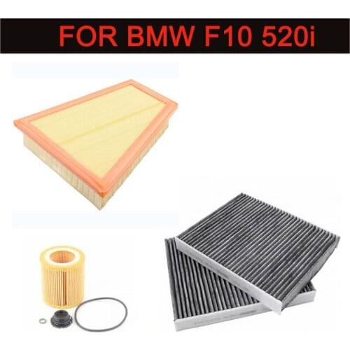 Filter set air filter cabin air filter oil filter for BMW F10 520i 3 pcs 11427640862 13717582908 64119272642