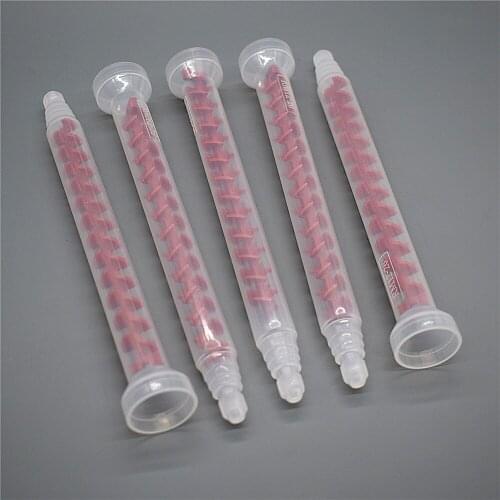 5 piece Dynamic Mixed Tube Quick Mixing Nozzle RM12-26 Two Component Liquid Glue Adhesives Mixer AB Glue Dynamic Mixing Nozzle