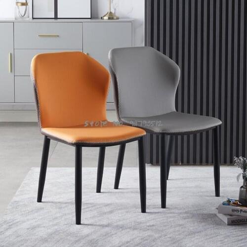 Nordic dining chair home light luxury modern minimalist desk chair European-style backrest stool hotel restaurant chair makeup