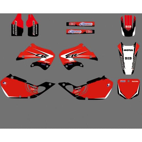 Full set of Stickers Kits free Custom Numbers Names Graphics Decals For Honda CR125R CR125 1998 1999 CR250R CR250 1997 1998 1999