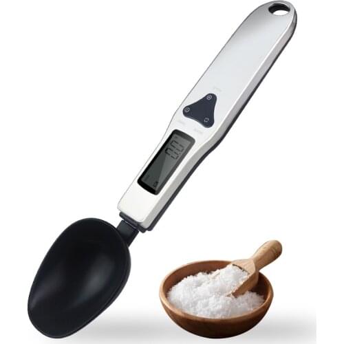 500g 0.1g Portable LCD Digital Kitchen Scale Measuring Spoon Gram Electronic Scoop Spoons Weight Volumn Food Balance
