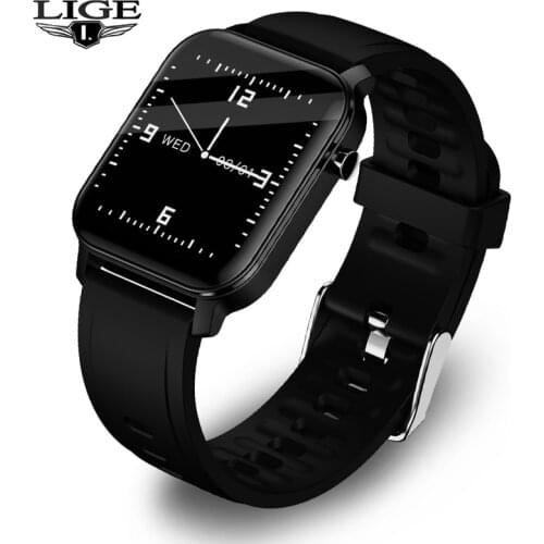 LIGE Sport Smart Watch Men smartwatch Women IP68 Waterproof Swimming Health Tracker LED HD Color Full Touch Screen Fitness watch