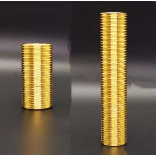 50mm 100mm 3/4" BSP Male Thread Long Nipple Brass Pipe Fitting Coupler Connector