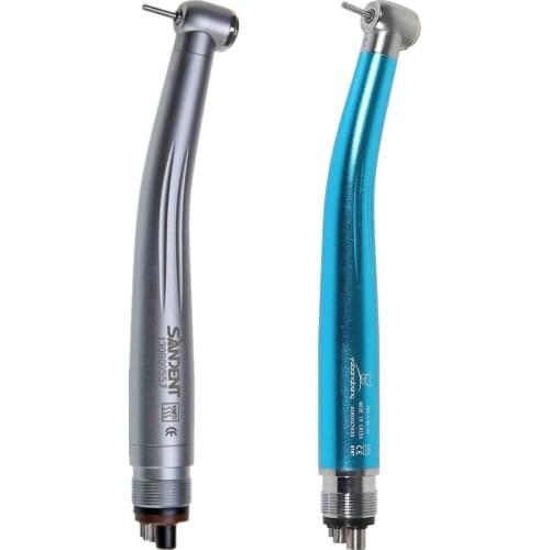 Dental High Speed Air Turbine Single Spray Handpiece Push Button Standard Head 4Hole STNABM/CHABM Fit NSK