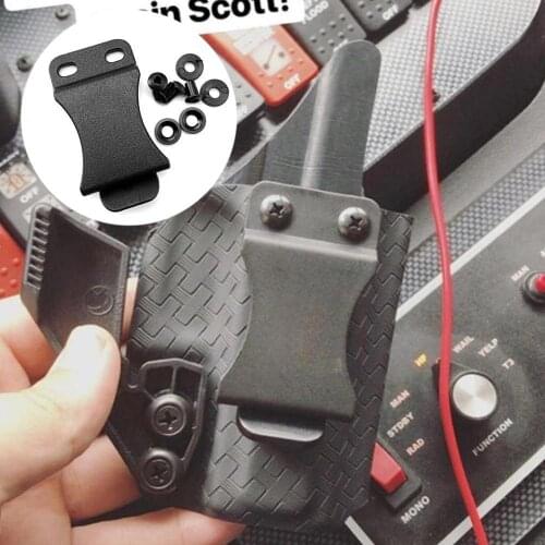 Tactical K Sheath Holster Waist Clip Outdoor DIY Pocket Sheath Belt Clips With Screws For Kydex Holster Belt clip