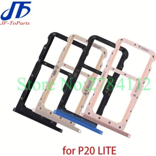 10Pcs Replacement For Huawei P10 P20 Lite Pro SIM Card Slot SD Card Tray Holder Adapter Assembly Repair Parts Mobile Phone