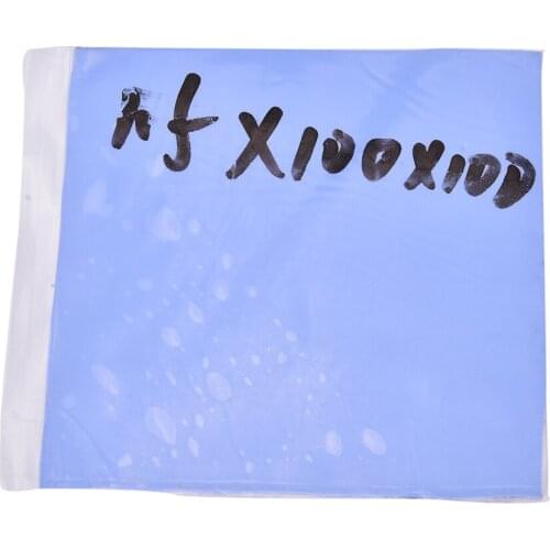 100mmx100mmx1.5mm Blue CPU Heatsink Cooling Thermal Conductive Silicone Pad