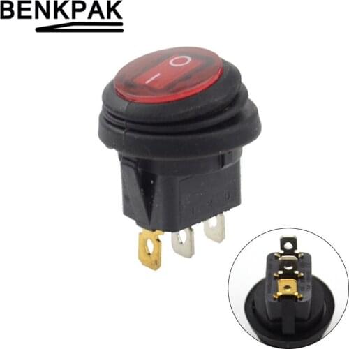 12V 220V 3pin On/Off Rocker Switch Waterproof Auto Boat SPST
