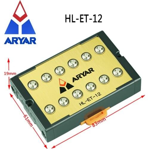 15A Ground Terminal Block HL-ET-12 Ten-way Power Socket Module Filter Insurance replacement