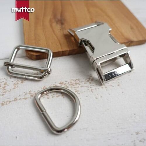 20set(metal buckle+adjust buckle+D ring/set) DIY Dog Collar 2.5cm diy emboitement zinc alloy buckle adjust buckles 3 kinds