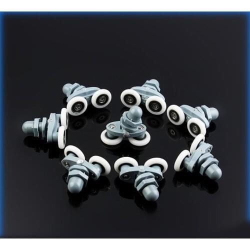 8 PCS Twin Shower Door Rollers/Runners 19/23/25/27mm Wheels Diameter