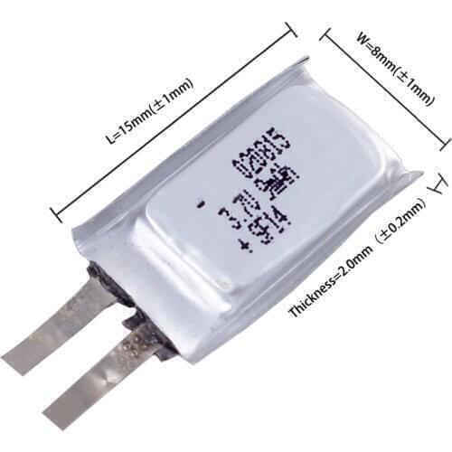 3.7 v battery 200815 9mAh Hot sale,high quality,rechargeable SD020815 li-polymer