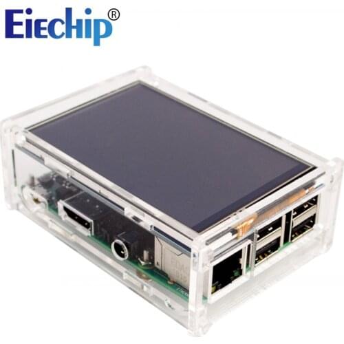 Acrylic Case for Raspberry Pi 3 / Pi 2 Model B 3.5 inch LCD