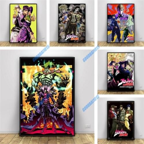 Diamond Painting Anime JoJo Bizarre Adventure 5D Diy Mosaic Diamond Embroidery Full Drill Wall Art Home Decor Cross Stitch Kits