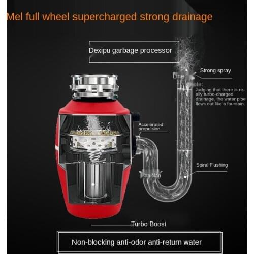 Garbage Disposal Household High-Power Kitchen Sink Automatic Commercial Kitchen Waste Grinder