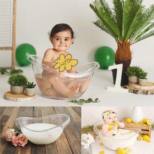 Baby Newborn Photo Props Cute Bath Tub Infant Bucket Fotografie Accessoires