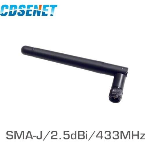 4Pc 433MHz Rubber Antenna Omnidirectional Anten 2.5dBi Flexible SMA Connector 433 MHz Omni Antenna for communication TX433-JK-11