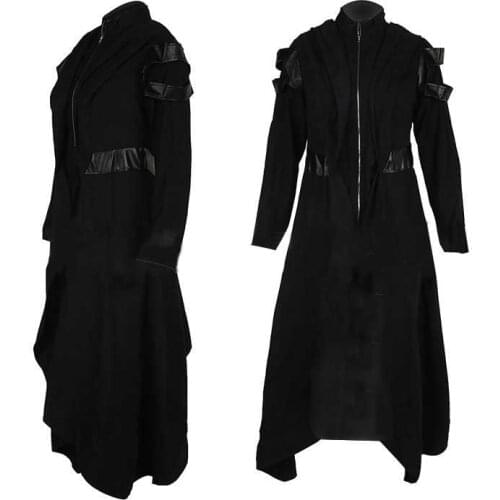 Gothic hooded cloak adult elf witch wizard carnival halloween cloak robe women men vampire