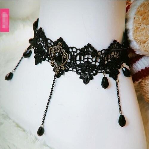Gothic Court Royal Clavicle Chain Necklace Accessories Lolita Props Dark Style Lolita Neck Necklace Female