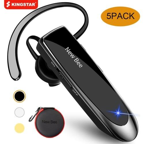 KINGSTAR Bluetooth 5.0 Wireless Earpiece Wholesale 5PCS LC-B41 Headset English/Russian Earphone With Mic for iPhone xiaomi