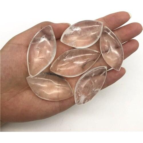 Beautiful 1PC Natural White Crystal Tree Leaf Stone Lucky Amulet Healing Gemstone Craft Wand Reiki Natural Quartz Crystals