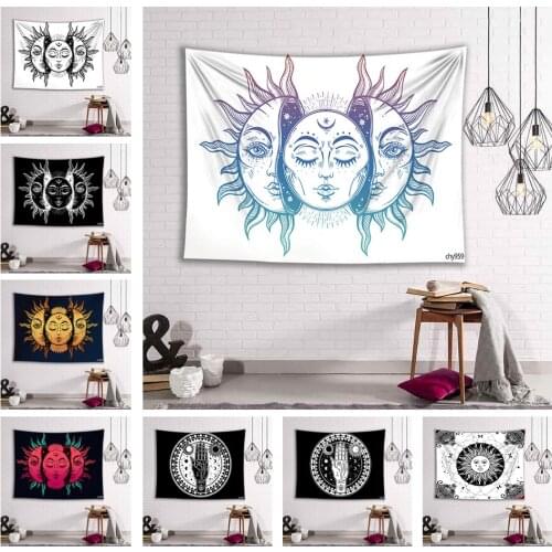 LEVOO Mandala Wall Hanging Vintage Sun And Moon Boho Tapestry Hippie Wall Rugs Dorm Room Decor Blanket Yoga Mat