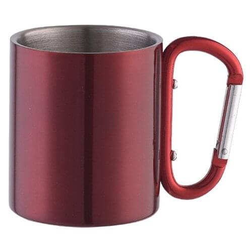 Custom stainless steel bar metal beer mug with handle office mug Creative outdoor stainless steel mug