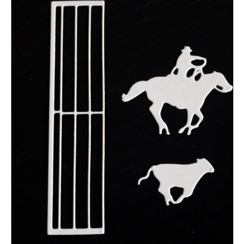 SCD1114 Fence Metal Cutting Dies For Scrapbooking Stencils DIY Album Cards Decoration Embossing Folder Craft Die Cuts Tools New