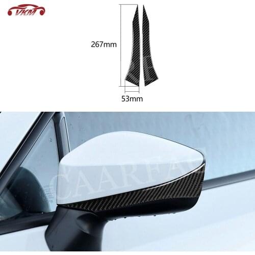 Carbon Fiber Side Rearview Mirror Cap Anti collision Trim Cover Stickers For Toyota GT86 FT86 ZN6 Subaru BRZ 2013-2020