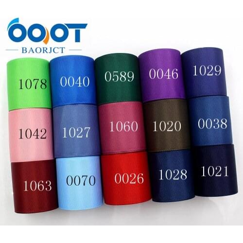 OOOT BAORJCT 181018-L50mm-4,50mm 10yards Solid Color Ribbons Thermal transfer Printed grosgrain,DIY Clothing handmade materials