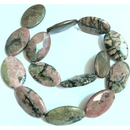 Wholesale 1string Natural Rhodonite Gem stone Beads15x25mm Faceted Marquise Beads,Loose Stone Beads For Jewelry making 15.5"