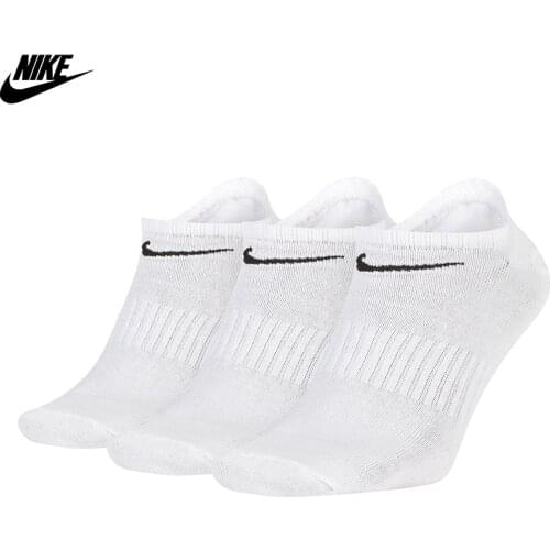 Original Nike Everyday Lightweight (3 Pairs) Men 'S Socks-White SX7678-100