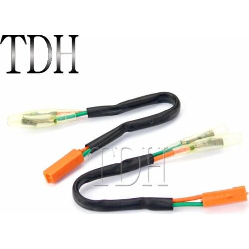 2PCS Turn Signal Adapter Plug Indicator Connector Leads For HONDA CBR250R 600F4 F4i 900RR